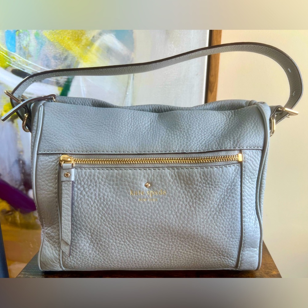KATE SPADE New York Cobble Hill Sm Harris Satchel Crossbody Bag Pebbled Leather
